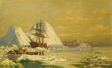  vor - Ein Vorfall Walfang Boot Seestück William Bradford